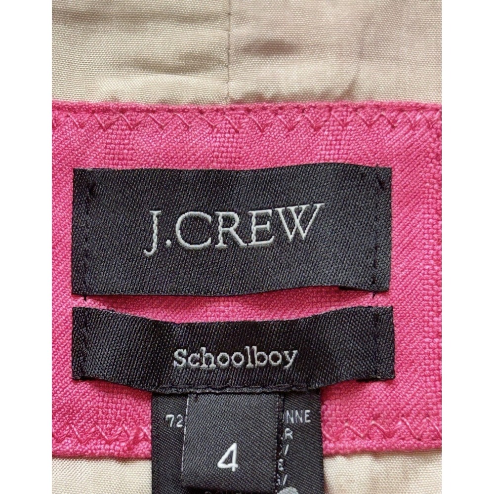 J.Crew Schoolboy Blazer 4 Pink Tailored Jacket Preppy - Picture 7 of 8